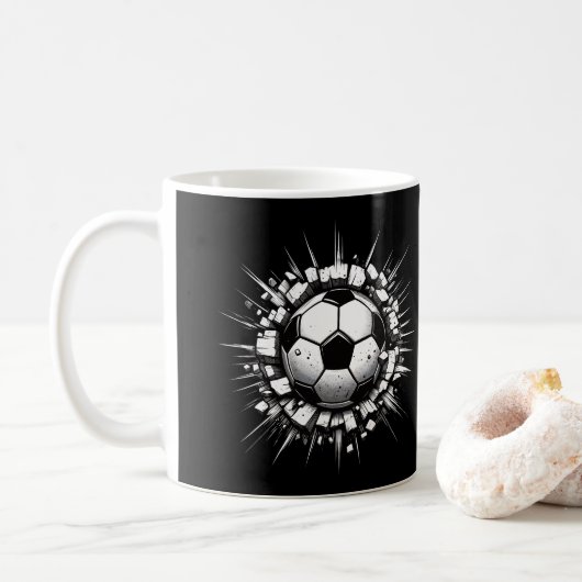 サッカーボール コーヒーマグカップ (ドーナツ)