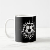 サッカーボール コーヒーマグカップ (左)