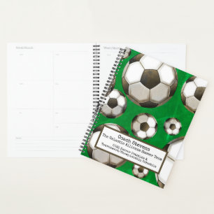 サッカーボール サッカーのグリーンフィールド コーチプラクティス プランナー手帳