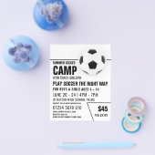 サッカーボール、サッカー広告キャンプズフライヤー チラシ (シングル)