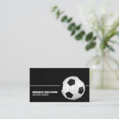 サッカーボール、サッカー選手/コーチ/リファレンス 名刺 (スタンド正面)