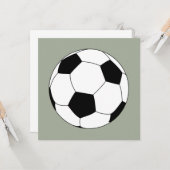 サッカーボール（サッカー） カード (正面/裏面インサイチュ)