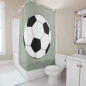 サッカーボール（サッカー） シャワーカーテン (インサイチュ)