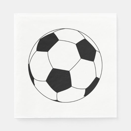 サッカーボール（サッカー） スタンダードランチョンナプキン (正面)