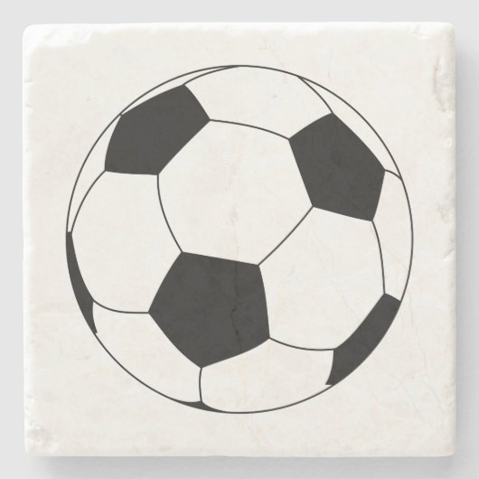 サッカーボール（サッカー） ストーンコースター (正面)