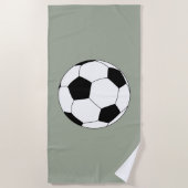 サッカーボール（サッカー） ビーチタオル (正面)
