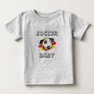 サッカーボール、サッカー、ベビー ベビーTシャツ
