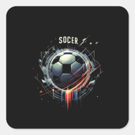 サッカーボール スクエアシール