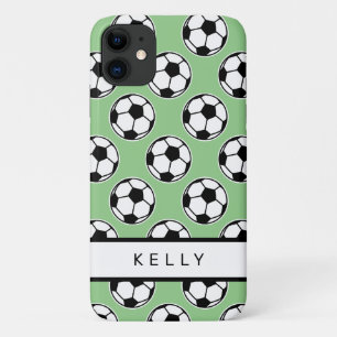 サッカーボール スポーツ パターン 名前入り iPhone 11 ケース