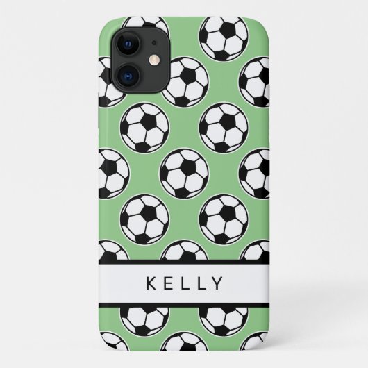 サッカーボール スポーツ パターン 名前入り Case-Mate iPhoneケース (裏面)