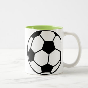 サッカーボール ツートーンマグカップ