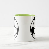 サッカーボール ツートーンマグカップ (中央)