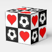 サッカーボール&ハートギフトボックス フェイバーボックス (正面サイド)