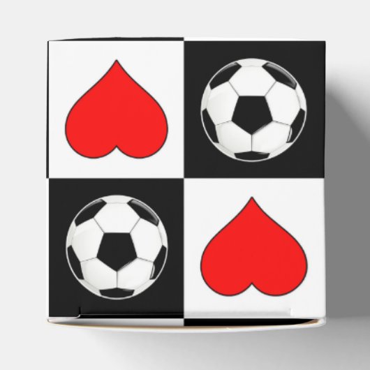 サッカーボール&ハートギフトボックス フェイバーボックス (上部)