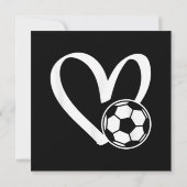サッカーボール ハート セーブザデート (裏面)