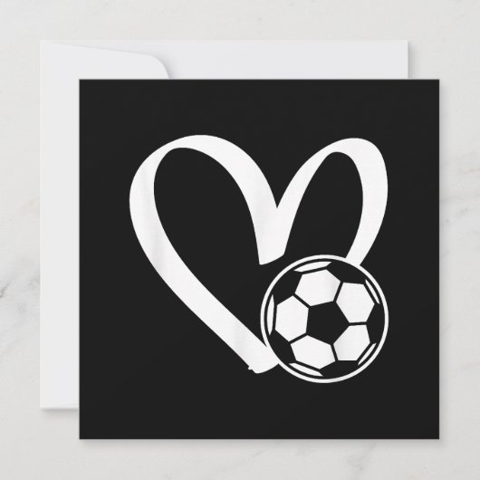 サッカーボール ハート セーブザデート (正面)