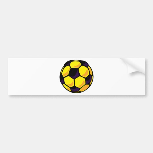 サッカーボール バンパーステッカー (正面)