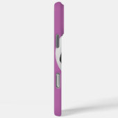 サッカーボール、パープル、名パーソナライズされた前 Case-Mate iPhoneケース (裏面 / 右)