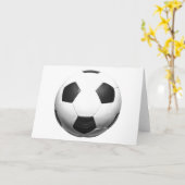 サッカーボール-フットボールの球 カード (黄色い花)