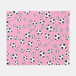 サッカーボール / フットボール シームレス パターン フリースブランケット