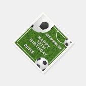 サッカーボール フットボール 芝 スポーツ 子ども 誕生日 スタンダードカクテルナプキン (角)