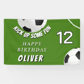 サッカーボール フットボール 芝 スポーツ 子ども 誕生日 横断幕 (横)