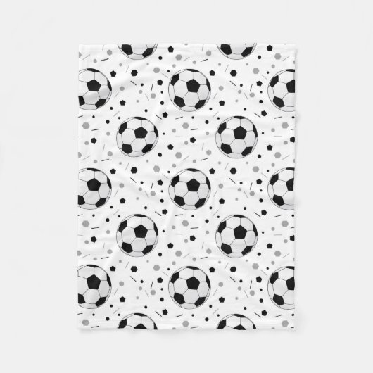 サッカーボール フリースブランケット (正面)
