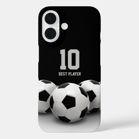 サッカーボール |プレ最高のイヤー番号 Case-Mate iPhoneケース (裏面)