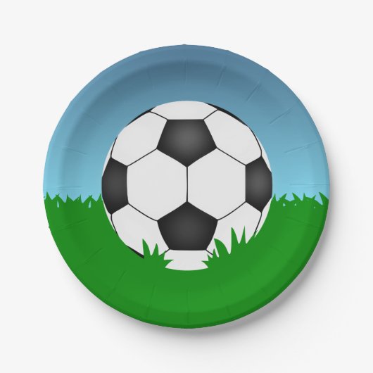 サッカーボール ペーパープレート (正面)