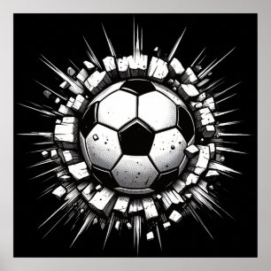 サッカーボール ポスター