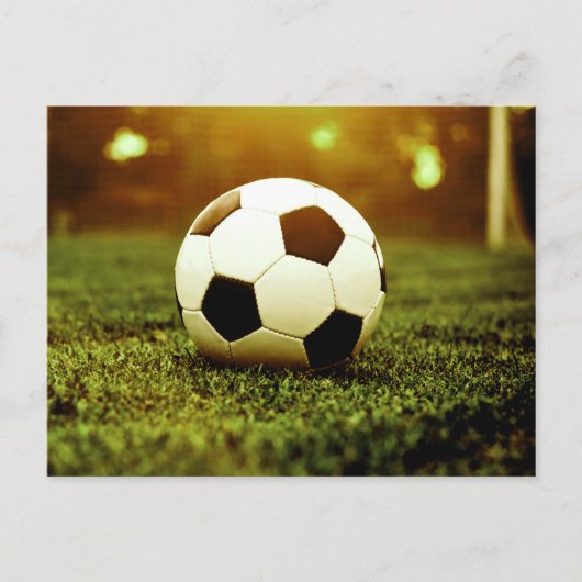 サッカーボール ポストカード (正面)