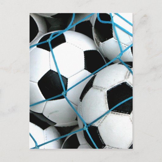 サッカーボール ポストカード (正面)
