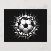 サッカーボール ポストカード (正面)