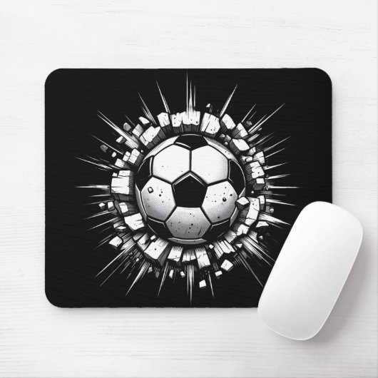サッカーボール マウスパッド (マウス)