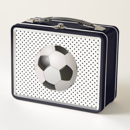 サッカーボール メタルランチボックス (正面)