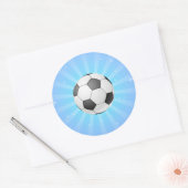 サッカーボール ラウンドシール (封筒)