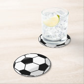 サッカーボール ラウンドペーパーコースター (インサイチュ)