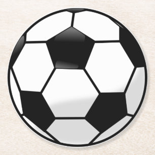 サッカーボール ラウンドペーパーコースター