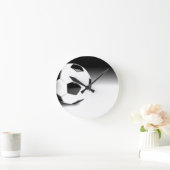 サッカーボール ラウンド壁時計 (ホーム)