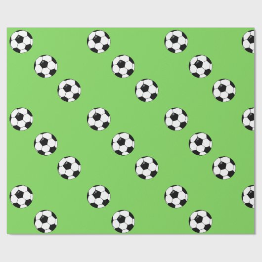 サッカーボール ラッピングペーパー (フラット)