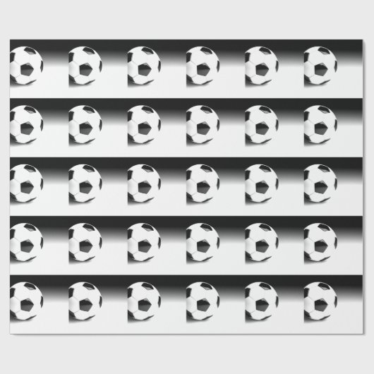 サッカーボール ラッピングペーパー (フラット)