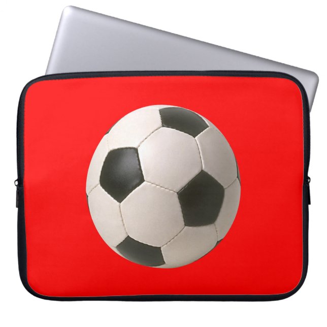 サッカーボール ラップトップスリーブ (正面)