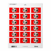 サッカーボール ラベル (フルシート)