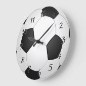 サッカーボール ラージ壁時計 (傾斜)