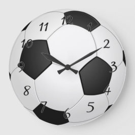 サッカーボール ラージ壁時計