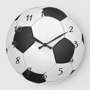 サッカーボール ラージ壁時計