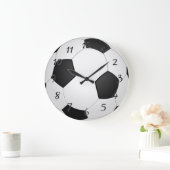 サッカーボール ラージ壁時計 (ホーム)