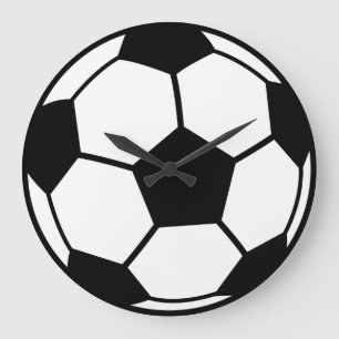 サッカーボール ラージ壁時計