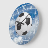 サッカーボール ラージ壁時計 (傾斜)