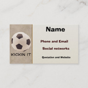 サッカーボール 名刺
